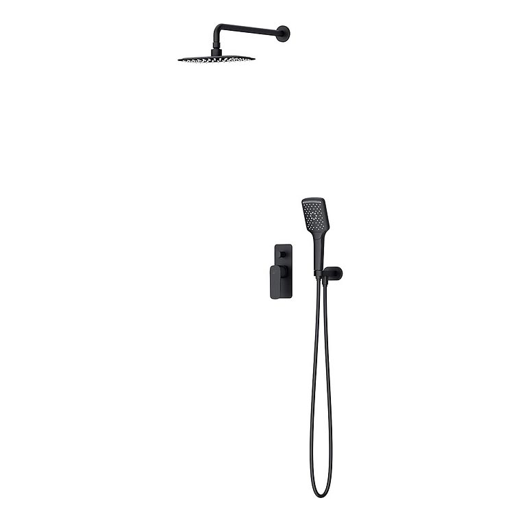 Cersanit S952-031 - Set doccia con miscelatore incasso LARGA nero