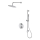 Cersanit S952-032 - Colonne de douche avec robinet thermostatique encastré ZEN chrome brillant