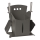 Cestello per pellet con strumenti 3 pz antracite
