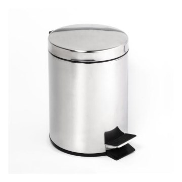 Cestino 25x39 cm in acciaio inossidabile, finitura argentata