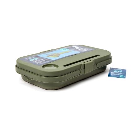 Cestino da campeggio pieghevole per picnic con coperchio 2in1 verde