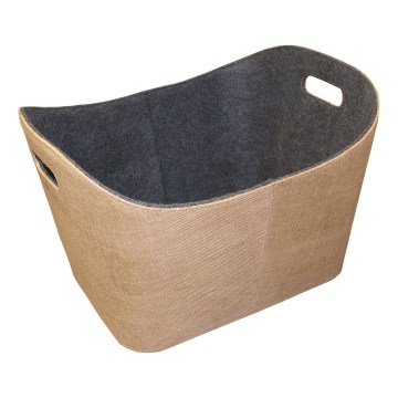 Cestino in feltro con manici 35x55 cm beige