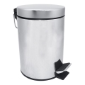 Cestino per rifiuti 20x28 cm in acciaio inox/argento