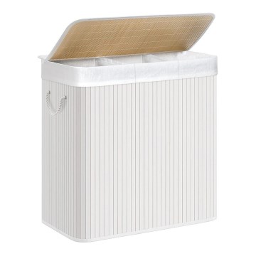 Cesto per la biancheria GUS bianco