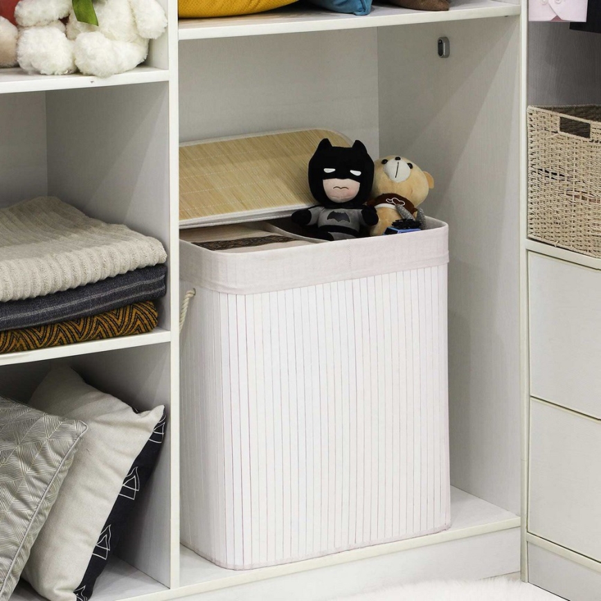 Cesto per la biancheria GUS bianco