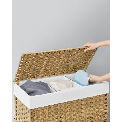 Cesto porta biancheria FLYN in rattan