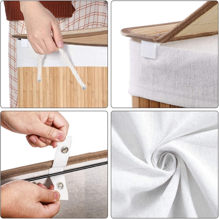 Cesto porta biancheria GUS marrone