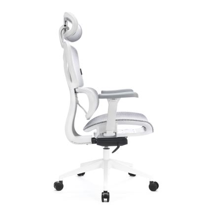 Chaise de bureau ergonomique LEVANO gris/blanc/noir