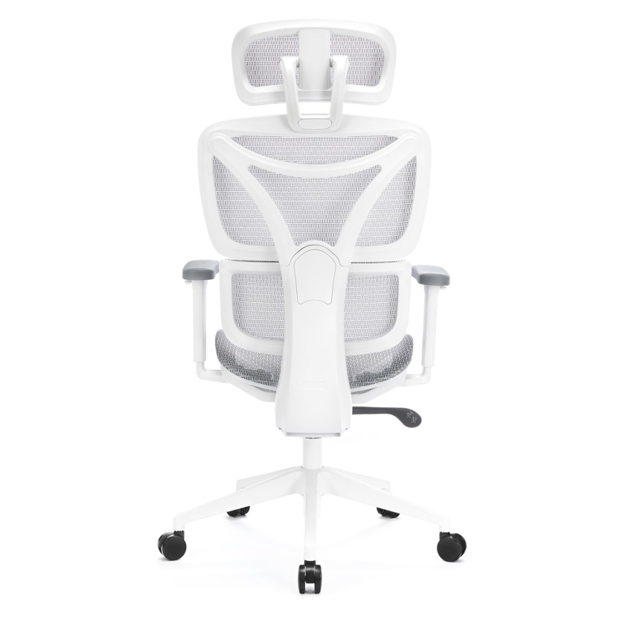 Chaise de bureau ergonomique LEVANO gris/blanc/noir