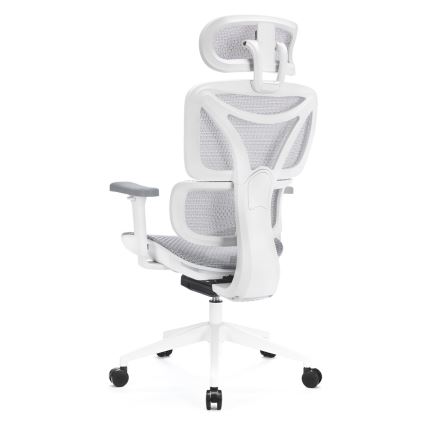 Chaise de bureau ergonomique LEVANO gris/blanc/noir