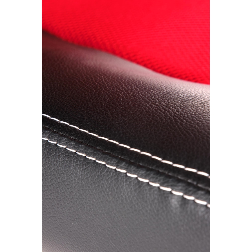 Chaise de bureau KENU noire/rouge