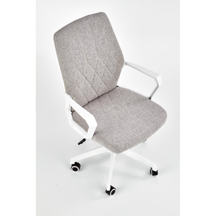 Chaise de bureau LONA blanche/gris clair
