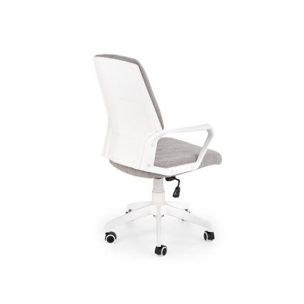 Chaise de bureau LONA blanche/gris clair