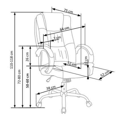 Chaise de bureau RELAX noir