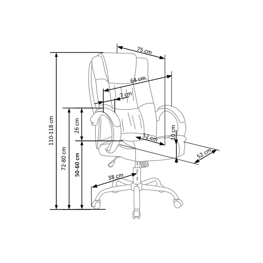 Chaise de bureau RELAX noir