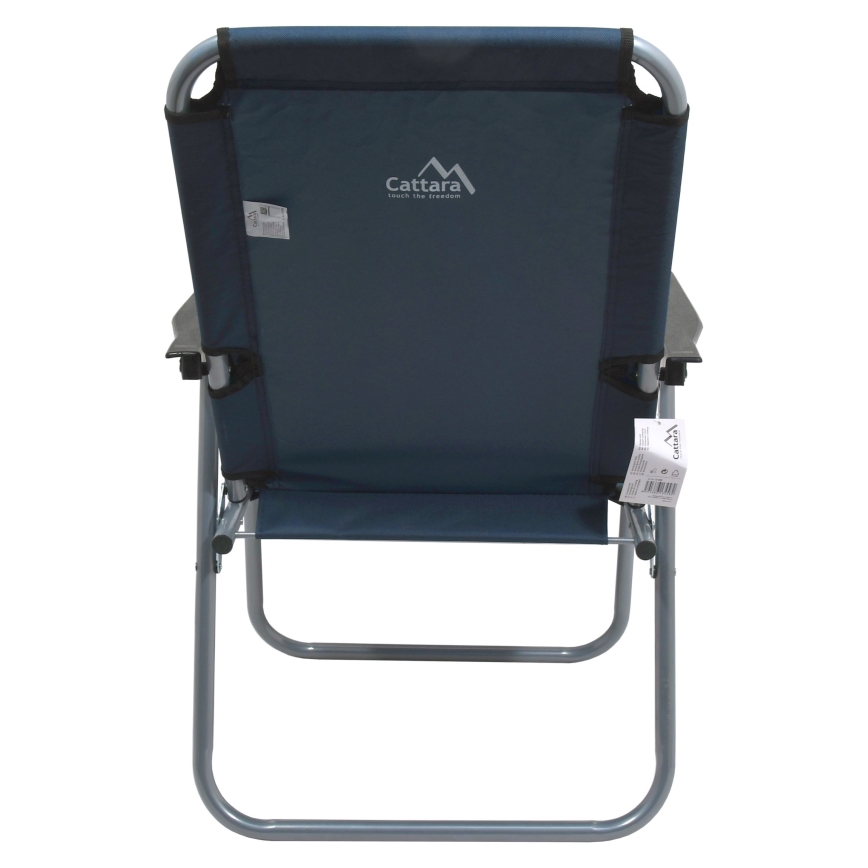 Chaise de camping pliable bleue