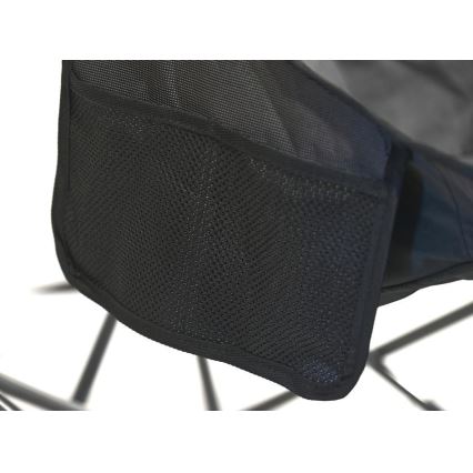 Chaise de camping pliable gris