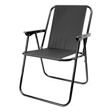 Chaise de camping pliable noir
