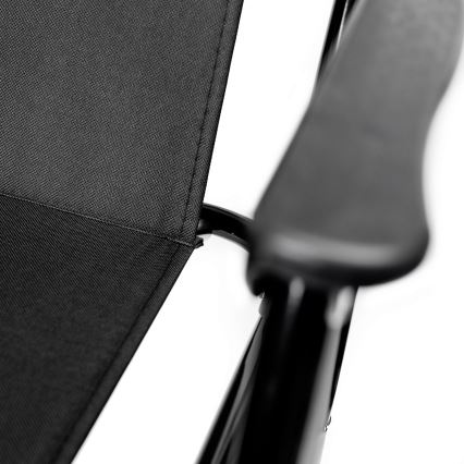 Chaise de camping pliable noir