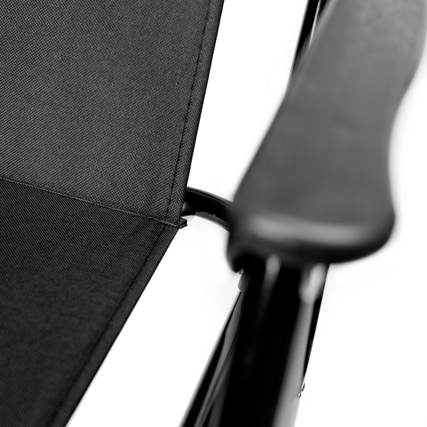 Chaise de camping pliable noir