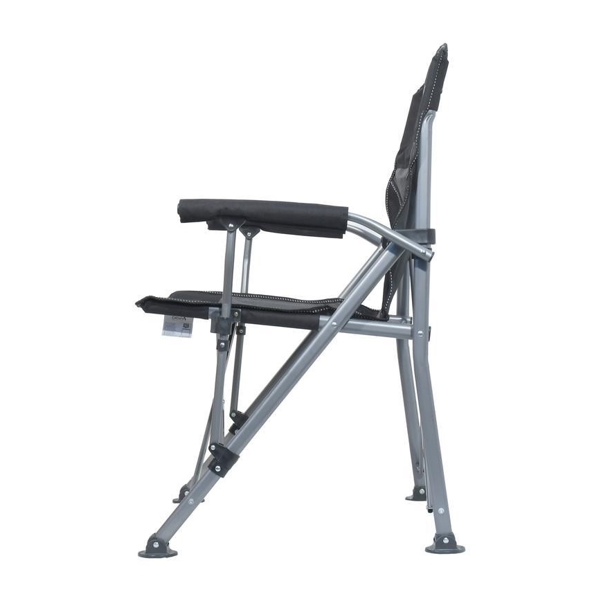 Chaise de camping pliable noire