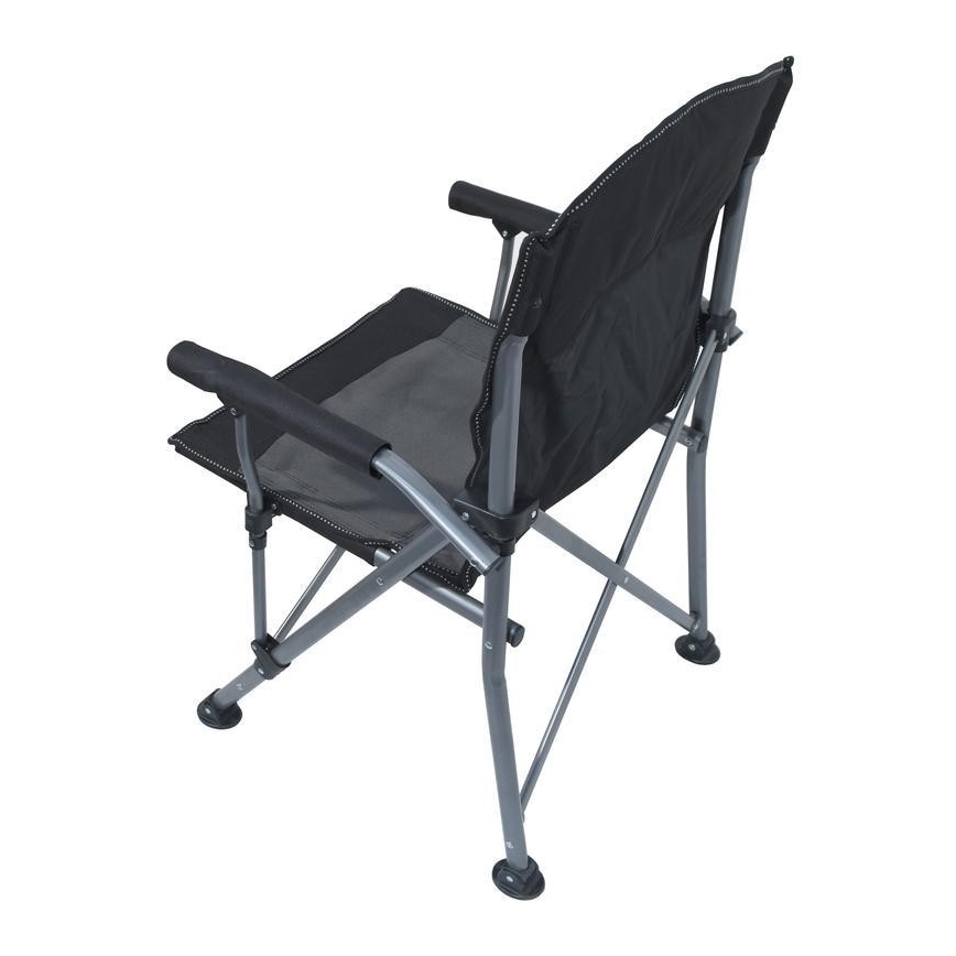 Chaise de camping pliable noire