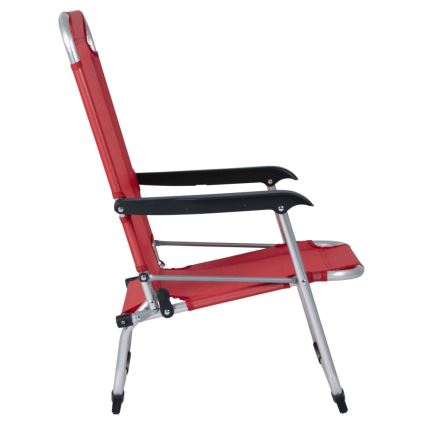 Chaise de camping pliable rouge