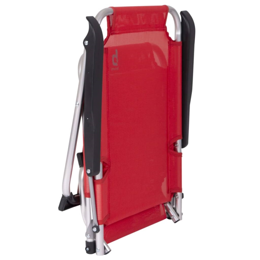 Chaise de camping pliable rouge