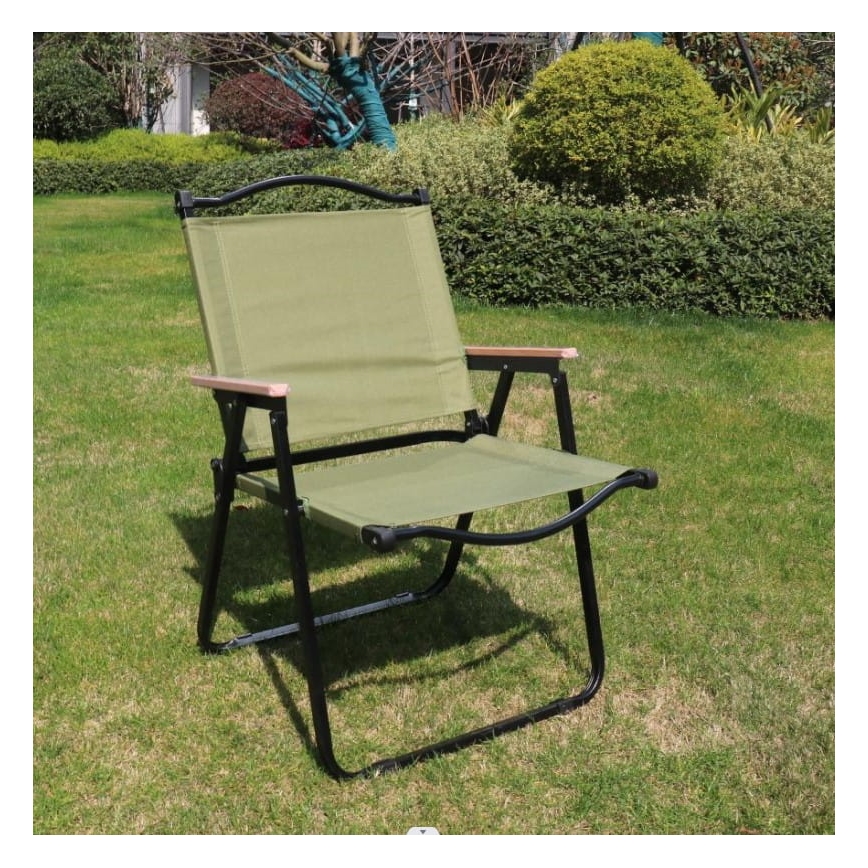 Chaise de camping pliable vert