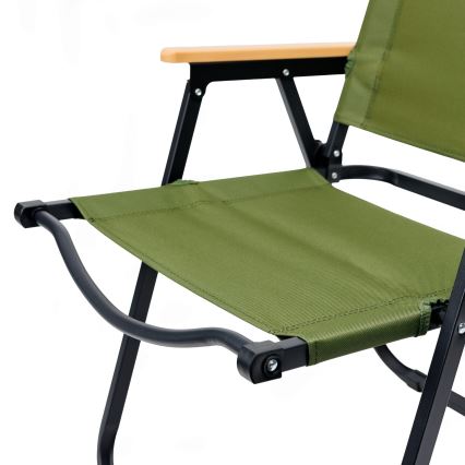 Chaise de camping pliable vert