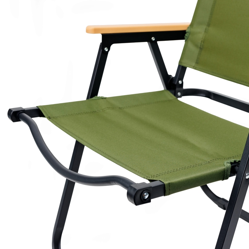Chaise de camping pliable vert