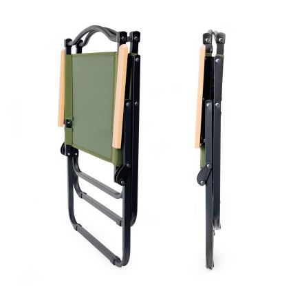 Chaise de camping pliable vert