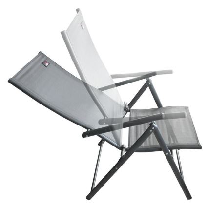 Chaise de jardin pliante grise