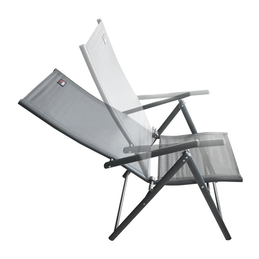 Chaise de jardin pliante grise