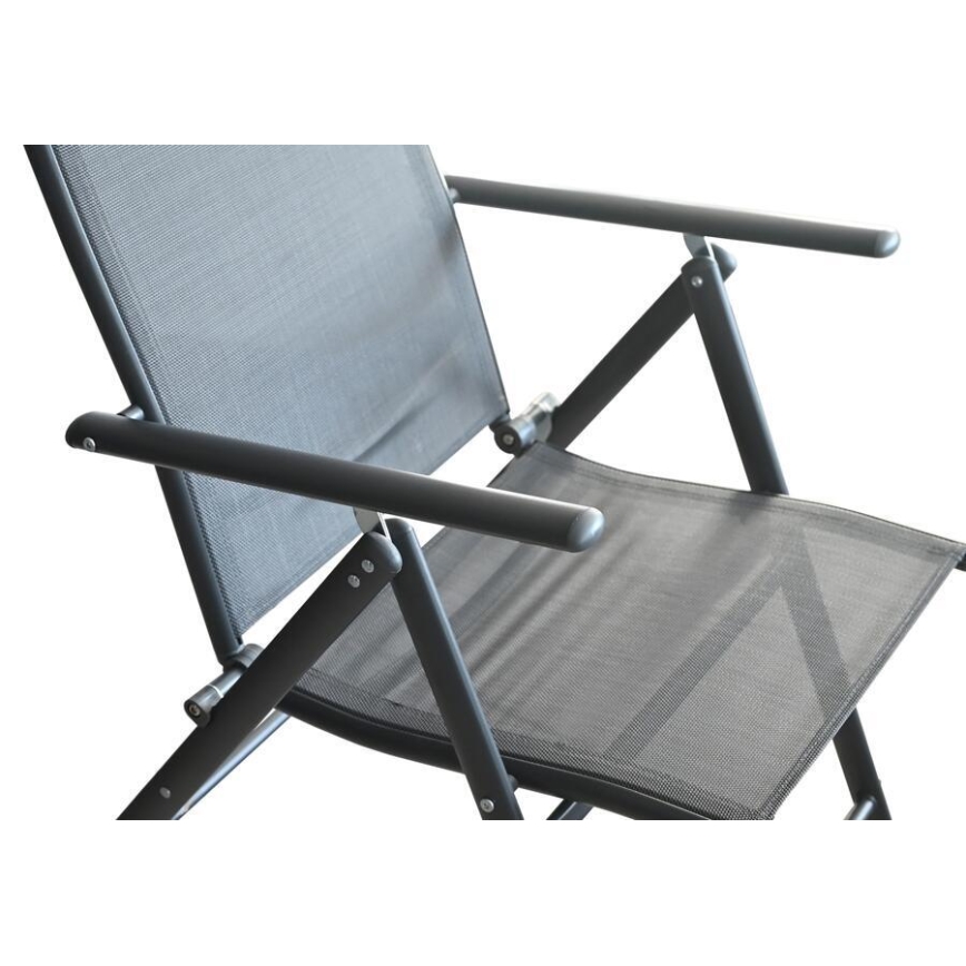 Chaise de jardin pliante grise
