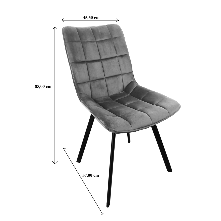 Chaise de salle à manger ADINA jaune