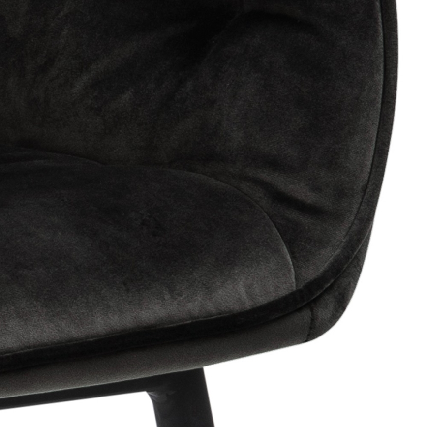 Chaise de salle à manger avec accoudoirs AYLIN 1 pcs noir