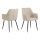 Chaise de salle à manger avec accoudoirs TANYA 1 pcs beige