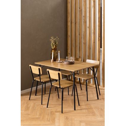 Chaise de salle à manger CARYS 1 pcs chêne