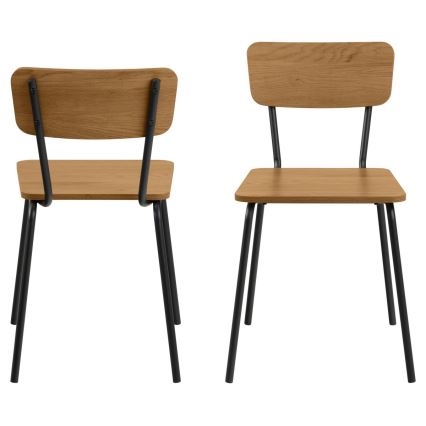 Chaise de salle à manger CARYS 1 pcs chêne