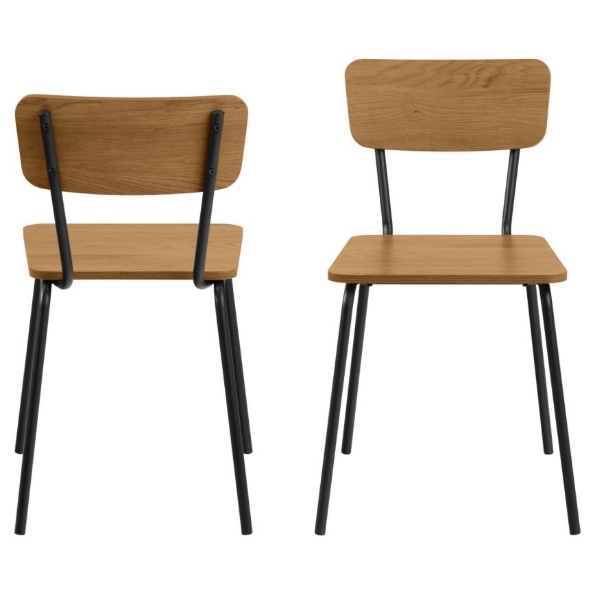 Chaise de salle à manger CARYS 1 pcs chêne