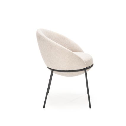 Chaise de salle à manger COBRE 1 pièce beige