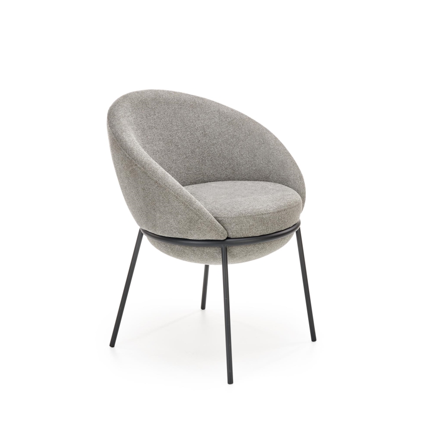 Chaise de salle à manger COBRE 1 pièce grise
