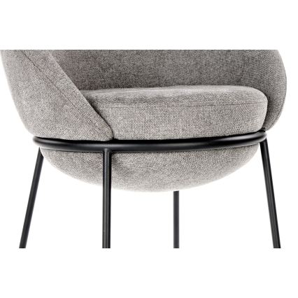 Chaise de salle à manger COBRE 1 pièce grise