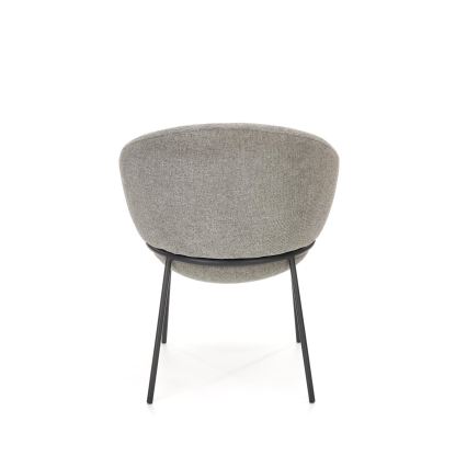 Chaise de salle à manger COBRE 1 pièce grise