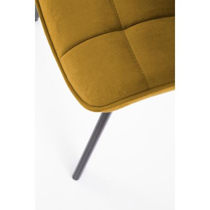 Chaise de salle à manger COMORO, 1 pièce, jaune