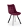 Chaise de salle à manger COMORO 1 pièce rouge foncé