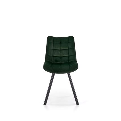 Chaise de salle à manger COMORO, 1 pièce, vert foncé