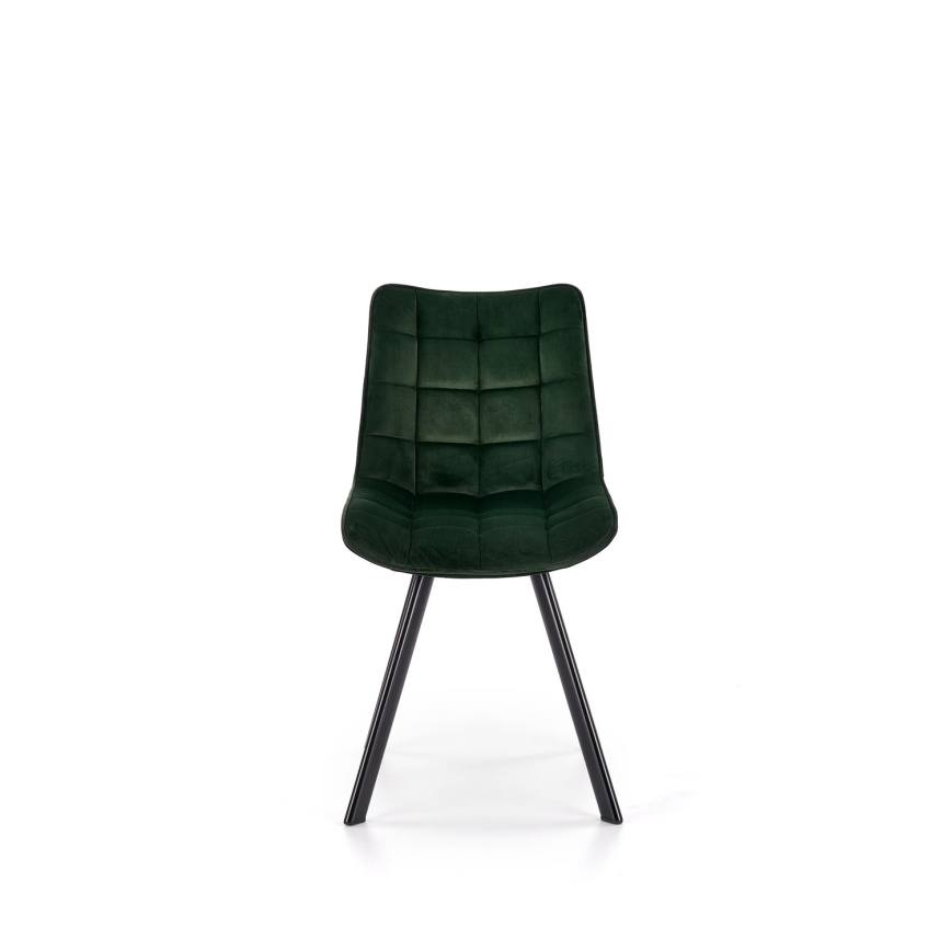 Chaise de salle à manger COMORO, 1 pièce, vert foncé