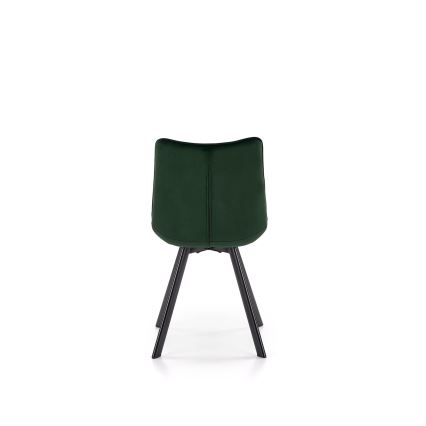 Chaise de salle à manger COMORO, 1 pièce, vert foncé